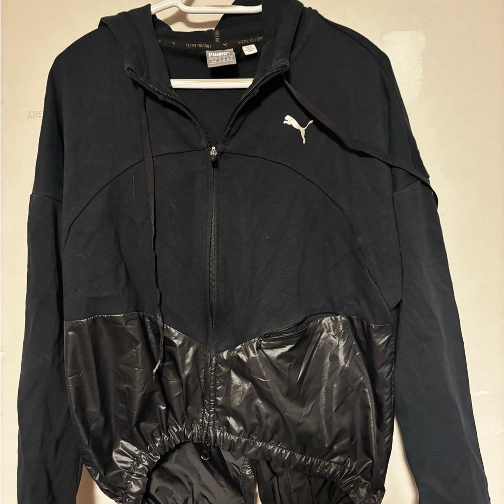 Puma Men's Black Windbreaker Jacket